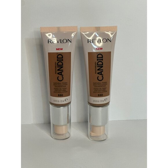 Revlon Photoready Candid Natural Finish Foundation 530 Pecan - 0.75 Fl Oz 2 Pack - Picture 2 of 5